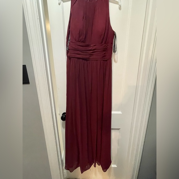 Bill Levkoff Wine Dress - size 10 - Picture 3 of 10